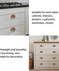 Vintage Shell Shaped Drawer Pulls Set 4 Pack 3.4 Inch Cup Pulls For Cabinets With Retro Vibe Rustic Ethnic Pattern Kitchen Handles Closet Doors And Dressers Easy Install Hardware seen on white kitchen and dresser drawers.
