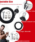 Straight Up Fitness Pulley Cable 118 Inch Adjustable Home Gym Replacement Built Tough With Steel Wire Rope And Nylon Core For Smooth Operation And Crushing Every Workout Rep Today, showing adjustable accessories and sizes.