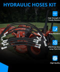 Front Loader Hydraulic Hoses Kit Fits LA350A LA401 LA402 LA402-1 Boom And Bucket Cylinder Hoses Includes 7J303-76610