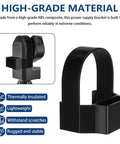 Power Supply Holder For Seestar S50 Cord Tangle Free Portable Grab N Go Mount showing high-grade ABS material and features