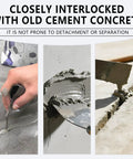 Fast Drying Concrete Patch Repair For Cracks Holes And Spalls In Driveways Floors And Sidewalks Indoor And Outdoor Use Weatherproof And Long Lasting Easy Mix 16 Oz applied with trowel on surface