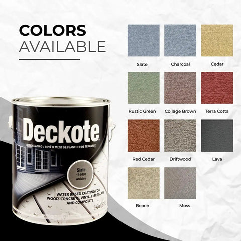 Driftwood Deck Coating 1 Gallon With UV Protection And Waterproof Sealant color options for patios, stairs, porches, balconies