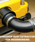 Two 4-Inch 90 Degree Elbow Dust Collection Hose Fittings Kit With Connect Elbow, Metal Clamps, And Rubber Flex Cuff Coupler