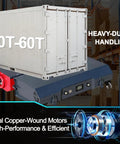 Heavy Duty Electric Machinery Skate That Lets You Glide Heavy Equipment With Ease, featuring dual copper-wound motors.