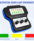 Six Channel Chassis Ear Auto Engine Noise Detector With Sound And Light Sync Pro Level garage essential, showing control panel with LED indicators.