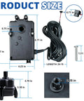 Front view of SPORDA CVA-24T valve actuator with 24 ft cable, 24V AC, mounting holes