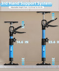 2-pack Leikius steel cabinet jacks with adjustable 14.6–23.6 in height for cabinet installation