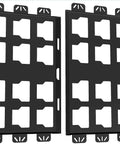 Packout Wall Mounting Plate For Milwaukee Toolboxes Sturdy Metal Base Mounting System For Milwaukee Packout Storage Wall Or Floor Mount 2 Full Width Heavy Duty, showing black metal plates with cutout design for mounting.