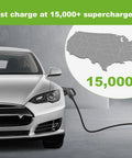 Heavy Duty Nacs To Ccs1 Ev Fast Charging Adapter 500A 1000V Dc Level 3 Converter charging Tesla vehicle at supercharger.