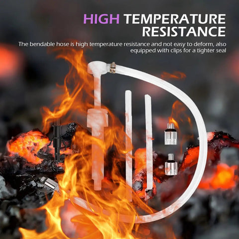 Heavy Duty Manual Transmission Fluid Pump Kit For Fast Gear Oil Exchange And Brake Bleeding With Slick Swivel Adapter, showcasing high temperature resistant hose and fittings.