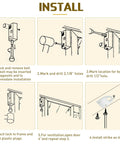 Installation guide for Two Piece Sliding Patio Door Lock Set With Keyed Lock Rectangle Security Bar For Glass Doors.