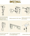 Installation instructions for Keyed Sliding Door Lock For Glass Patio Doors, Zinc Alloy Iron Bolt Security Bar.