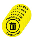 5 Pack 17 By 17 Inch Self Adhesive Trash Can Sign For Industrial And Office Spaces Caution Safety Vinyl Waterproof Signage