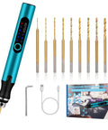 3 Speed Cordless Mini Drill Pen USB Rechargeable DIY Electric Hand Drill Kit With 10 Small Drill Bits for Jewelry Making