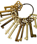 Skeleton Key Set Reproduction For Antique Furniture Cabinet Doors And Dresser Drawers Vintage Lock Keys 12 Piece Classic Barrel