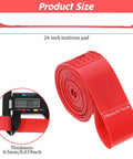 Red 26 Inch Bicycle Rim Tape 4 Pack Elastic PVC Nylon Rim Strips Protect Inner Tube From Spoke Holes And Sharp Edges High Pressure Puncture Resistant Wheel Liner For Mountain And Road Bikes product size measurement with digital caliper.