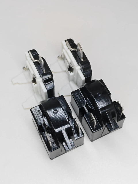 2 Pack PTC Starter Relay 4.7 Ohm 2 Pin For Refrigerator Compressor Easy Plug And Play DIY Friendly Starter Relay With Overload Protector