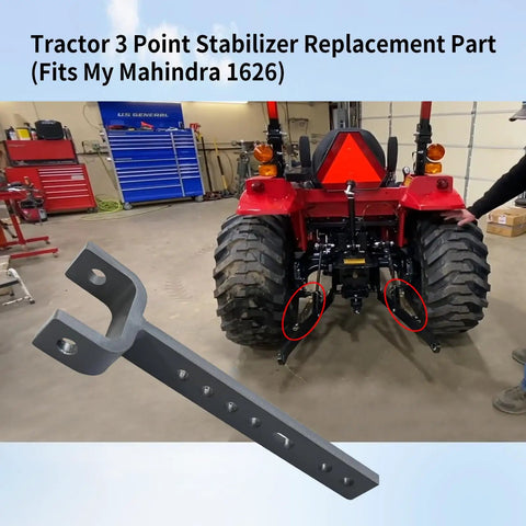 3 Point Hitch Stabilizer Replacement 19573022000 heavy steel bolt-on for Mahindra 1626 tractor rear hitch