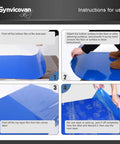 Instructions for use of Top Shelf Sticky Floor Mats At 24 By 36 Inches With Five Packs providing easy peel layers for dust control.