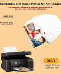 30 Sheets Dark Fabric Heat Transfer Paper For Diy T Shirt Projects 8.3 X 11.7 Inches Iron On Transfer Paper For Inkjet Printers