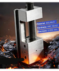 1 1.3 Or 1.5 Inch Mini Parallel Jaw Vise With V Type Cross Bench Design featuring 20CrMnTi material and 0.002 mm precision.