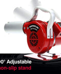 Masterflow Heat Blower Electric Heat Gun with 500 Degree Fahrenheit Temperature, adjustable non-slip stand, side view