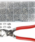 200 Piece Metal Snap Button Set With Quick Fastener Pliers Tool Kit For DIY Fashion And Sewing Durable 9.5mm Snaps