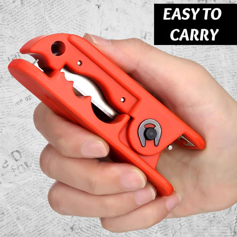 Hand holding Two Piece LCP-240 Wire Stripper Set With Ten Blades, Heavy Duty Cable Stripping Tool For AWG 12 To 4/0 Cables