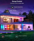 DUSKTEC Smart Recessed Lighting 4 Inch Color Changing LED Recessed Lights showcased in modern home for group control feature.