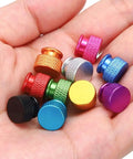 Colorful Knurled Thumb Nuts Set M3 12mm Outer Diameter 10mm Height Aluminum 6061 Anodized Bright Black Hand Screws in hand