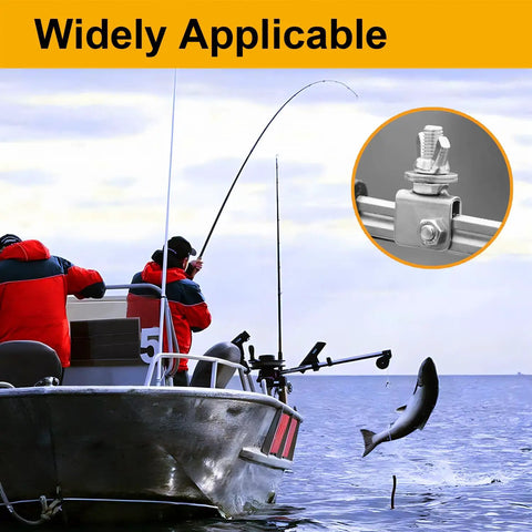 Widely applicable boat fishing scene with inset of Assorted Wing Nuts Kit 50 Pieces With Size Range 1/4-20 5/16-18 3/8-16.