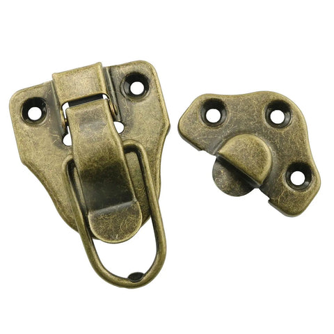 Top Shelf 4 Pack Antique Table Latches Deliver Knockout Red Bronze Beauty. Rust Proof Iron Buckles for cabinets and boxes.
