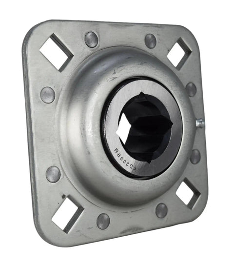 Drivetrain Disc Harrow Flange Bearing Replacement Part, Beefed-Up, Bore One And A Eighth Inch Square, Bolt To Bolt Five Inch