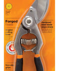 Ergonomic Forged Steel Bypass Pruner With Angled Head For No Fuss Pruning Of Stems And Light Branches, 3/4 in capacity, in packaging