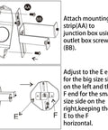 Installation guide for Outdoor Wall Lantern With Built In GFCI Outlets Waterproof Porch Light With Motion Modes.