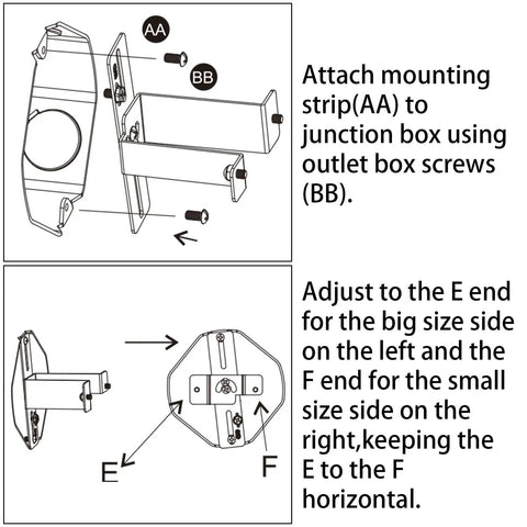 Installation guide for Outdoor Wall Lantern With Built In GFCI Outlets Waterproof Porch Light With Motion Modes.