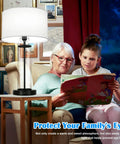 Woman and child reading by Touch Control Bedside Lamps With 2 USB Ports 3 Way Dimmable LED Table Lamps Set Of 2 for living room