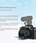 4K Digital Camera For Photography And Video, 64MP Pro Grade High Resolution Stills, WiFi Touch Screen Vlogging Camera with external mic