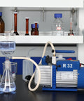 5 CFM 2 Stage Rotary Vane Vacuum Pump With Solenoid Valve For HVAC 110V Half HP Ultimate Vacuum 10 To 15 Pa Oil Capacity