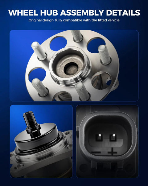 Rear Wheel Bearing And Hub Assembly For Toyota Prius 2010 2011 2012 2013 2014 2015 With Five Lug And ABS installation details