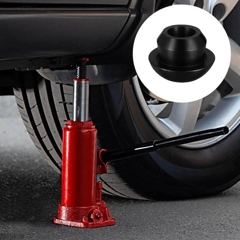 12 Pack Silicone Hydraulic Jack Oil Plugs For Floor Jack Reservoir Fill Hole installed on red floor jack with car tire in view