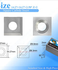 Pro Grade Carbide Jointer And Planer Blade Inserts Set Heavy Duty Replacement Spiral Blades 14.27x14.27x2.0mm Square 50 Degree Edges