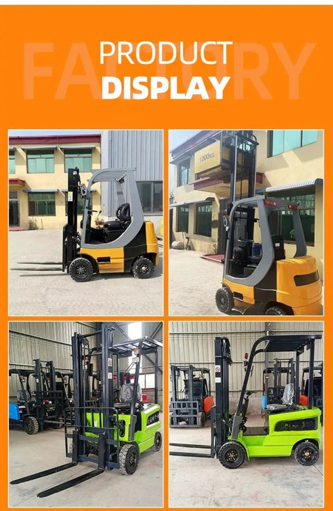 Heavy Duty Electric Forklift A Legit Workhorse For Commercial Warehouses And Industrial Material Handling in factory display.