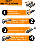 Installation steps for Half Twist Throttle For 22.2mm Handlebar Right Side Plug And Play Universal E Bike And Scooter Throttle