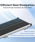 Solar panel with Z brackets from 16 Piece Solar Panel Mounting Bracket Kit With Z Brackets Lightweight Aluminum Corrosion Free Construction
