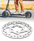 120mm 5 Hole Stainless Steel Brake Disc With 2 Brake Pads For Electric Scooter And Bicycle Upgrades on pavement