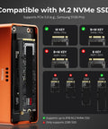 Straight Up Blazing Fast M.2 NVMe SSD Enclosure Built For Power Crews Who Want Zero Lag Data Transfers, showcasing compatibility with M.2 NVMe SSD.