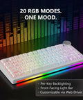 Ultra Durable 8Khz Magnetic Hall Effect Mechanical Gaming Board Featuring Clutch Rapid Trigger Keys And Snappy Seventy Five Percent Layout, RGB lighting.