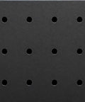 Perforated side panel of Tough As Nails Heavy Duty Adjustable Steel Storage Shelves Rust Resistant Garage Rack.
