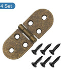 No Sweat Rock Solid Folding Table Hinges 270 Degree Rotation Set Of 4 Bronze Zinc Hardware Screws with black screws